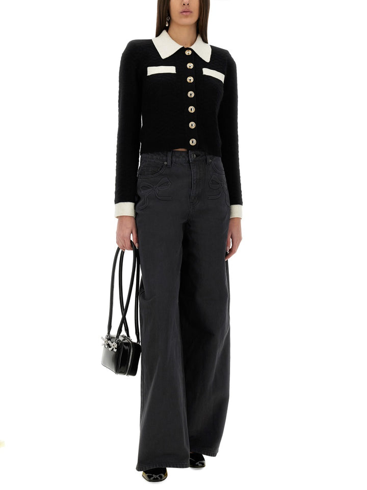 Self-Portrait Denim - Grey | Wanan Luxury