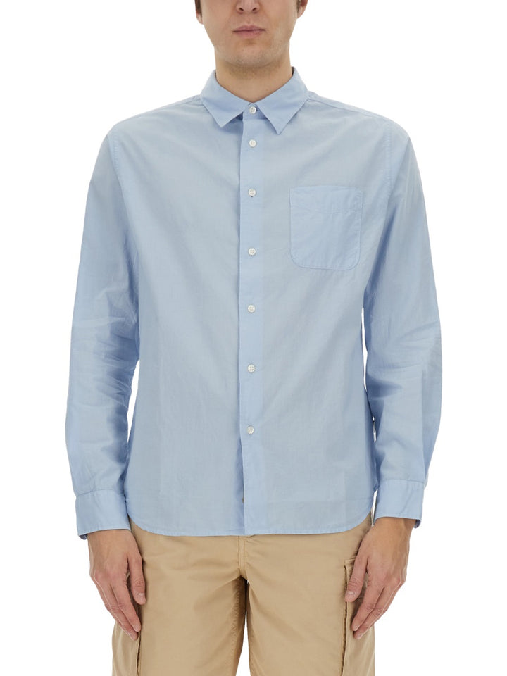 Woolrich Shirts - White, Light Blue | Wanan Luxury