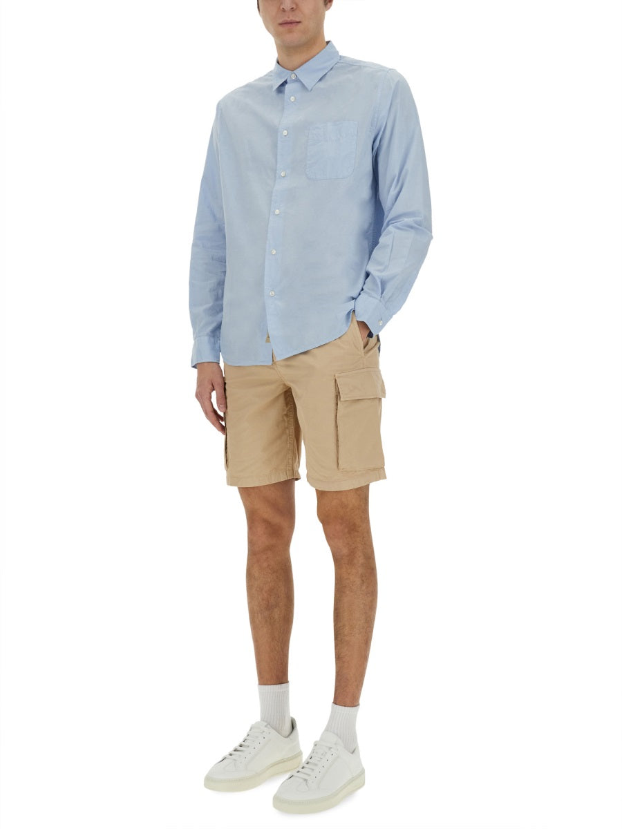 Woolrich Shirts - White, Light Blue | Wanan Luxury