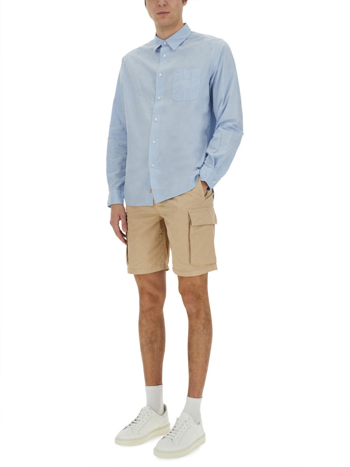 Woolrich Shirts - White, Light Blue | Wanan Luxury