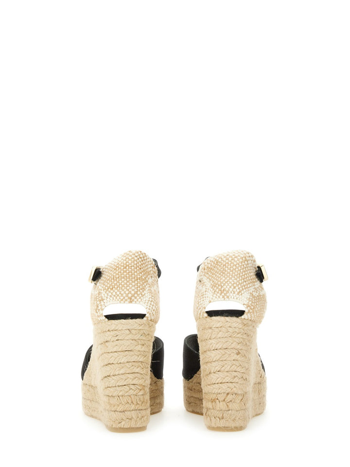 Castañer Wedges - Black | Wanan Luxury