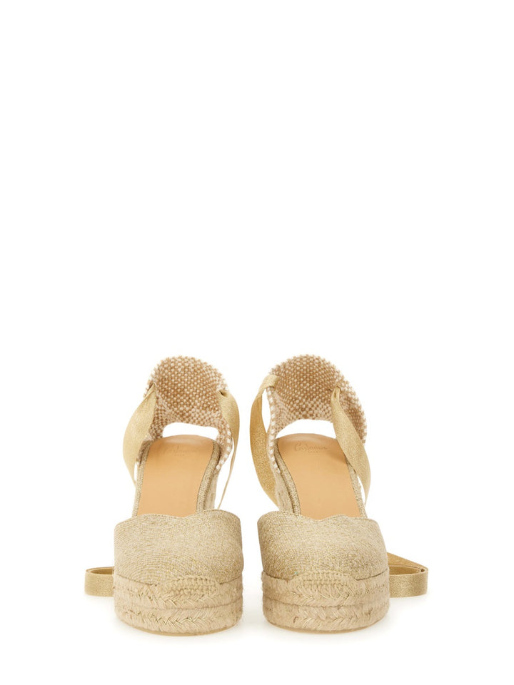 Castañer Wedges - Gold | Wanan Luxury