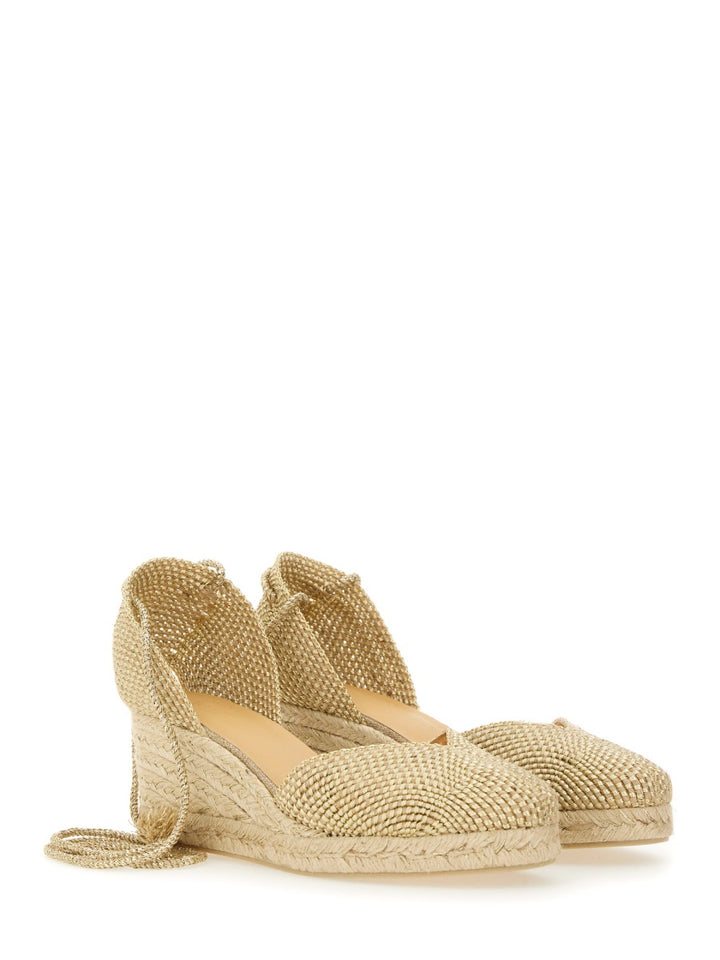 Castañer Wedges - Gold | Wanan Luxury