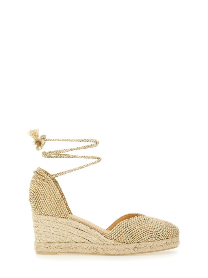Castañer Wedges - Gold | Wanan Luxury