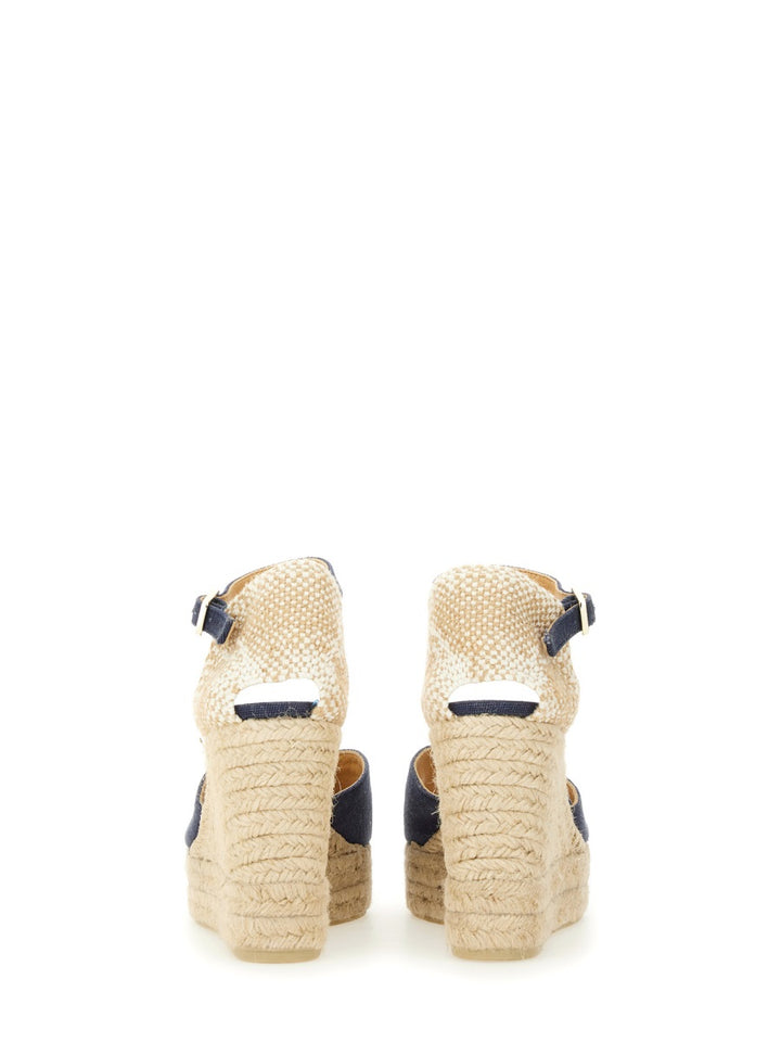 Castañer Wedges - Blue | Wanan Luxury