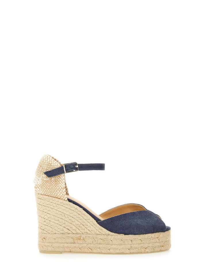 Castañer Wedges - Blue | Wanan Luxury