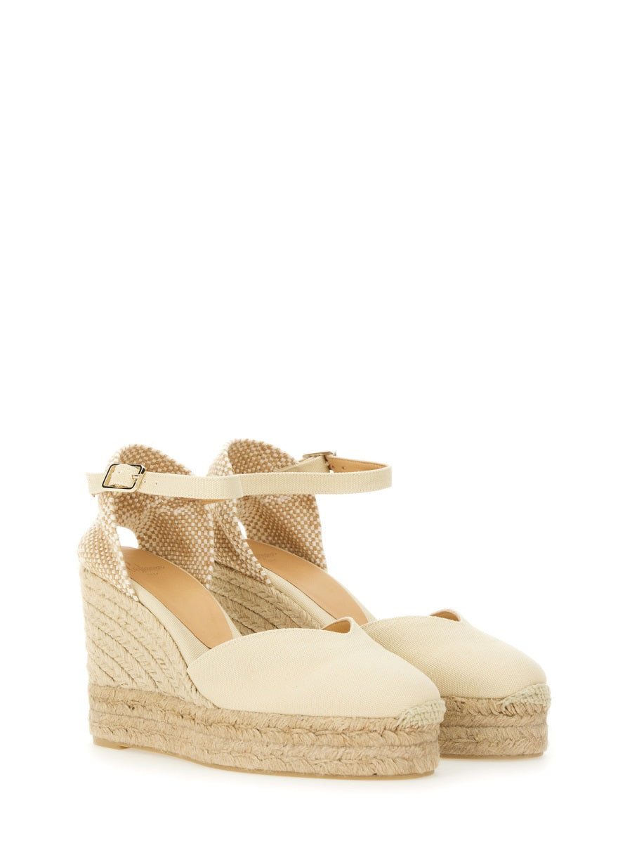 Castañer Wedges - White | Wanan Luxury