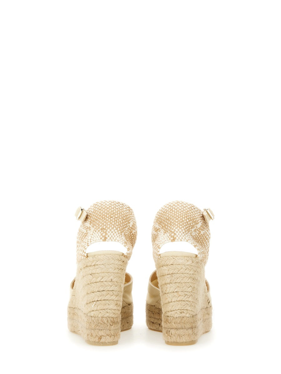 Castañer Wedges - White | Wanan Luxury