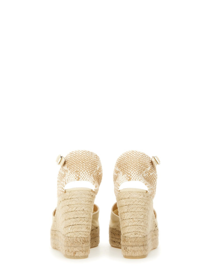 Castañer Wedges - White | Wanan Luxury