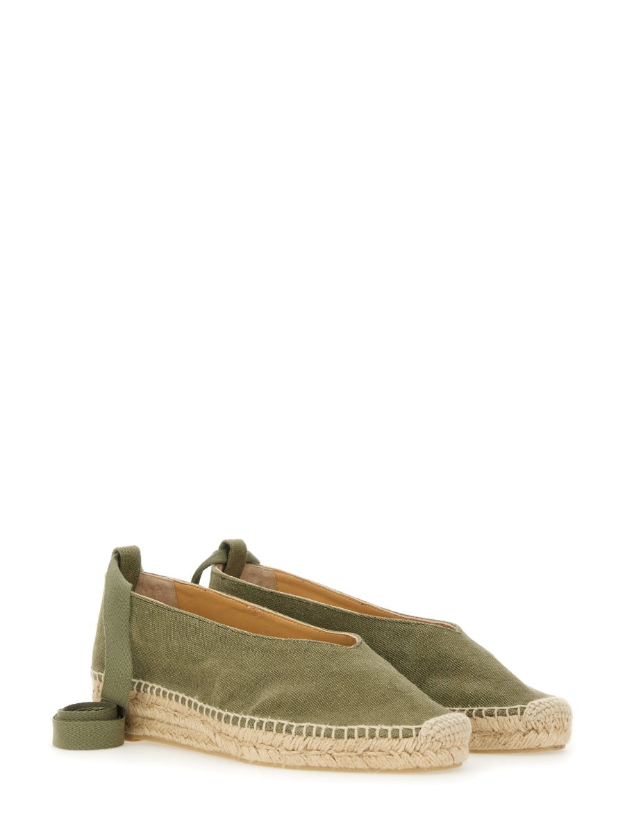 Castañer Flat Shoes - Green | Wanan Luxury