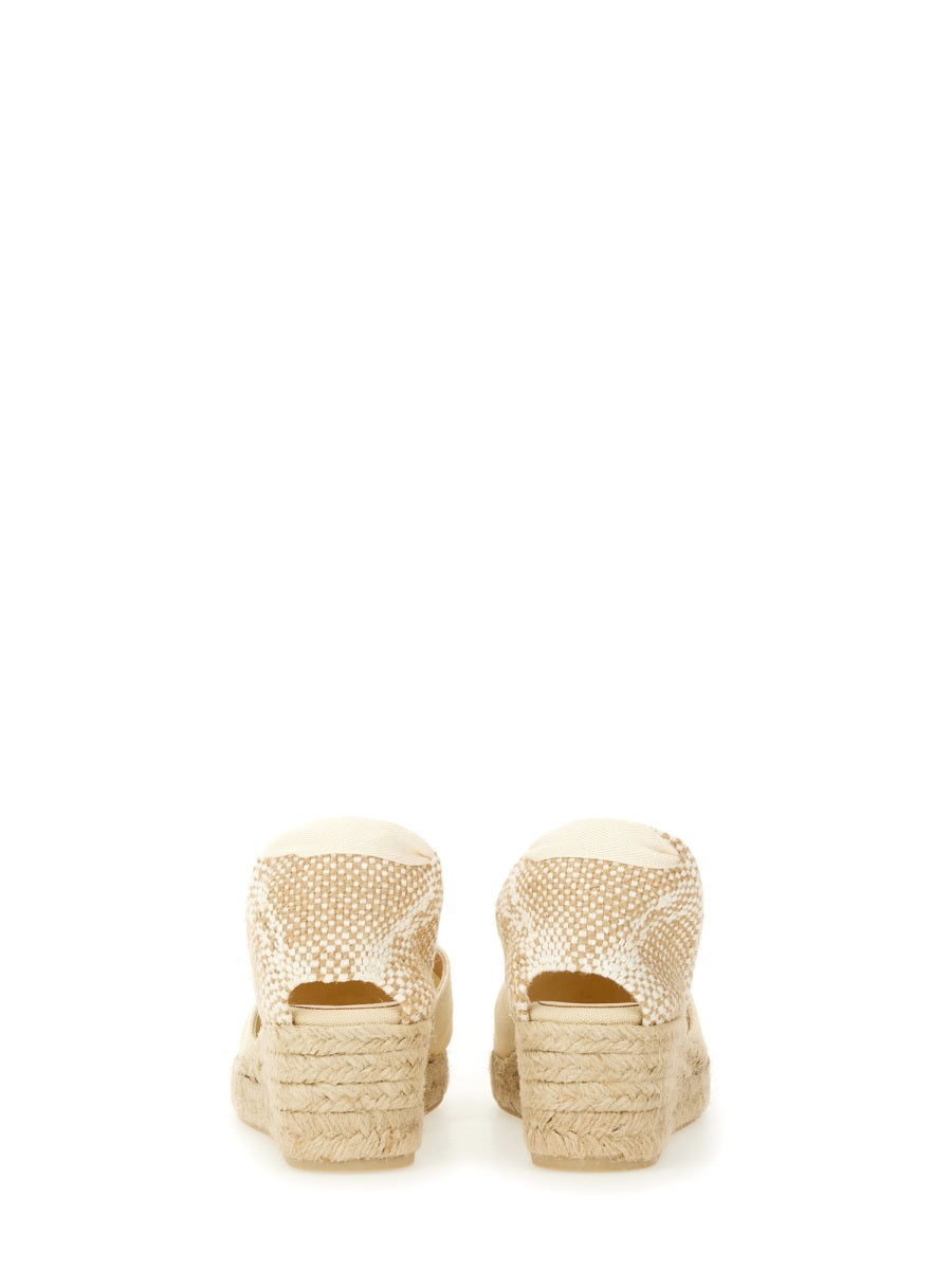 Castañer Wedges - White | Wanan Luxury