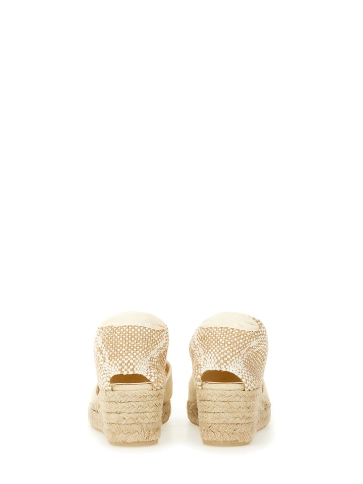 Castañer Wedges - White | Wanan Luxury