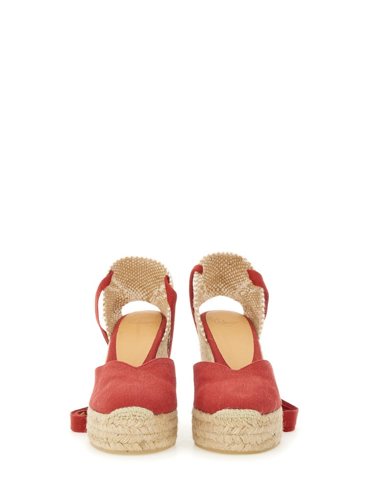 Castañer Wedges - Red | Wanan Luxury
