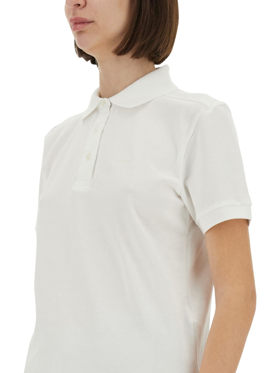 Barbour Polo - White | Wanan Luxury