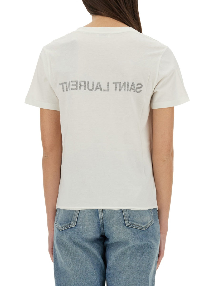 Saint Laurent T shirts - White | 8c82dabcb838f25e072670d8b39ba1d1f9faea03