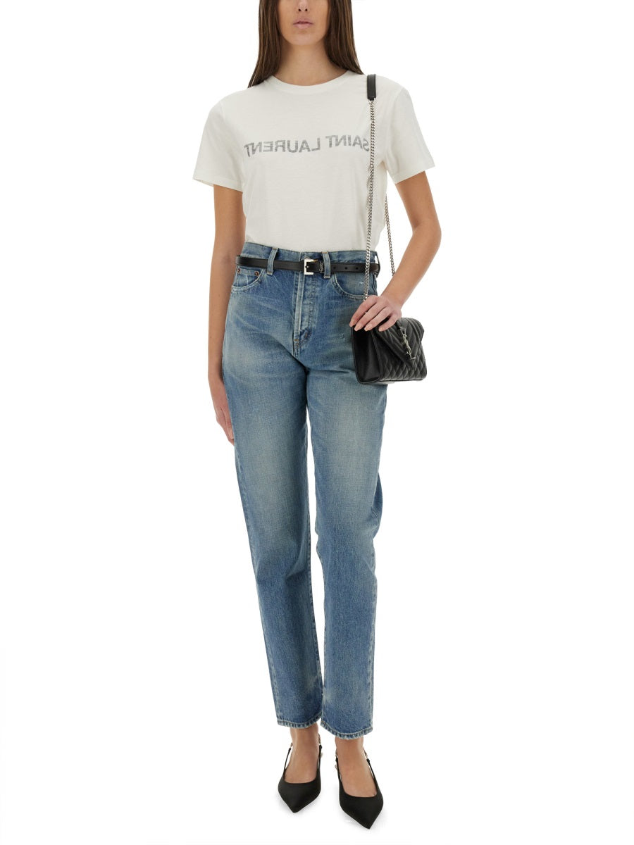 Saint Laurent T shirts - White | 9b00398e490f0fd36d4ddd0b10ca8884634a7643