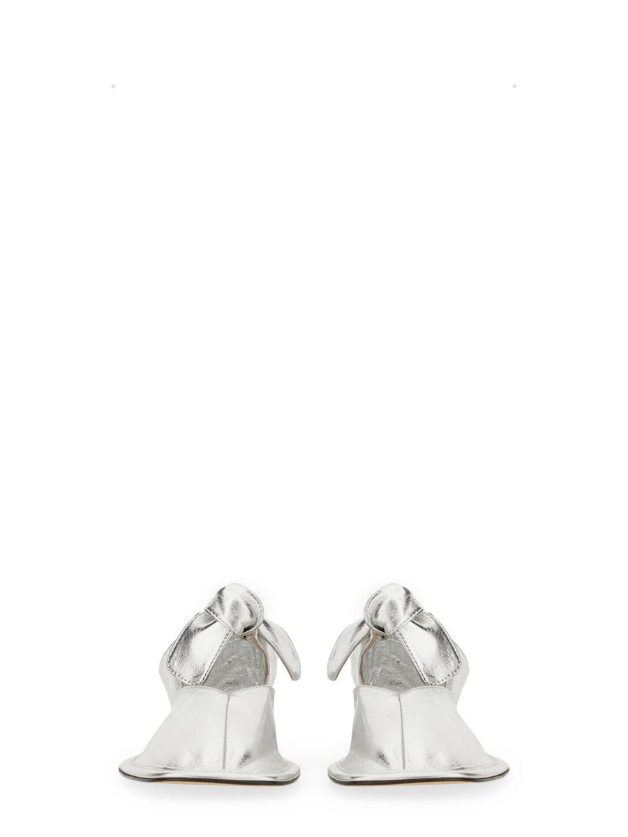 Hereu Flat Shoes - Silver | Wanan Luxury