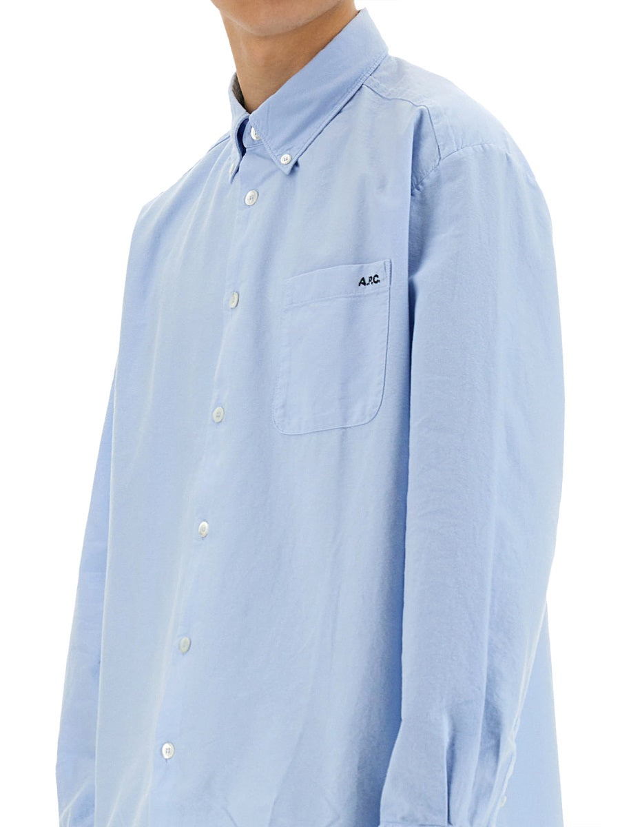 A.P.C. Shirts - Light Blue | Wanan Luxury