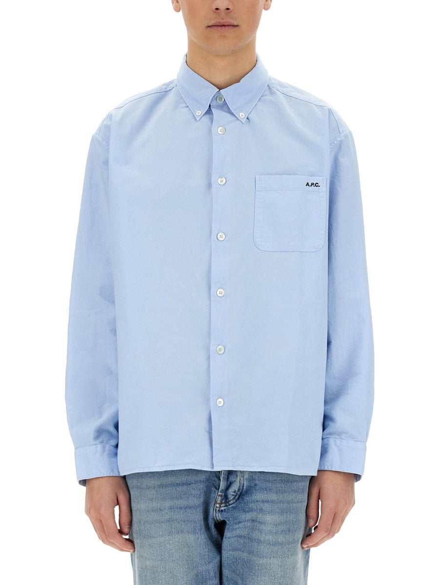 A.P.C. Shirts - Light Blue | Wanan Luxury
