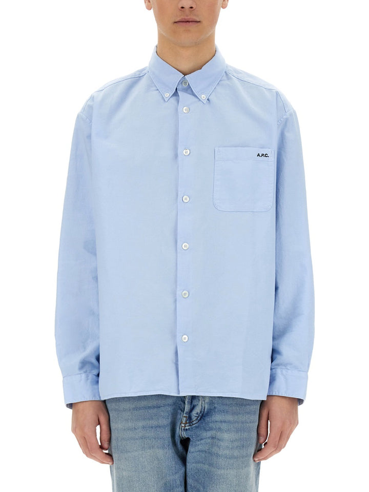A.P.C. Shirts - Light Blue | Wanan Luxury
