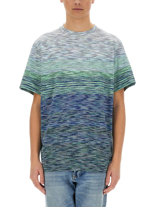 Degradé Flamed Cotton T-Shirt
