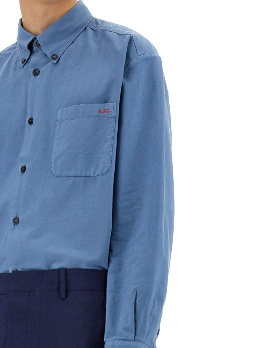 A.P.C. Shirts - Blue | Wanan Luxury