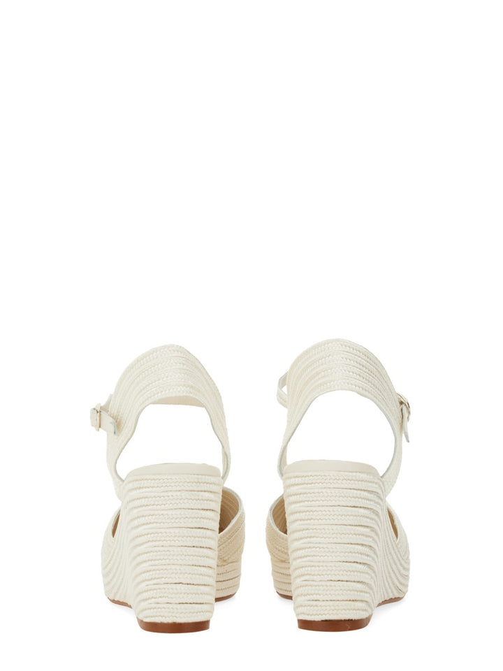 Castañer Wedges - White | Wanan Luxury