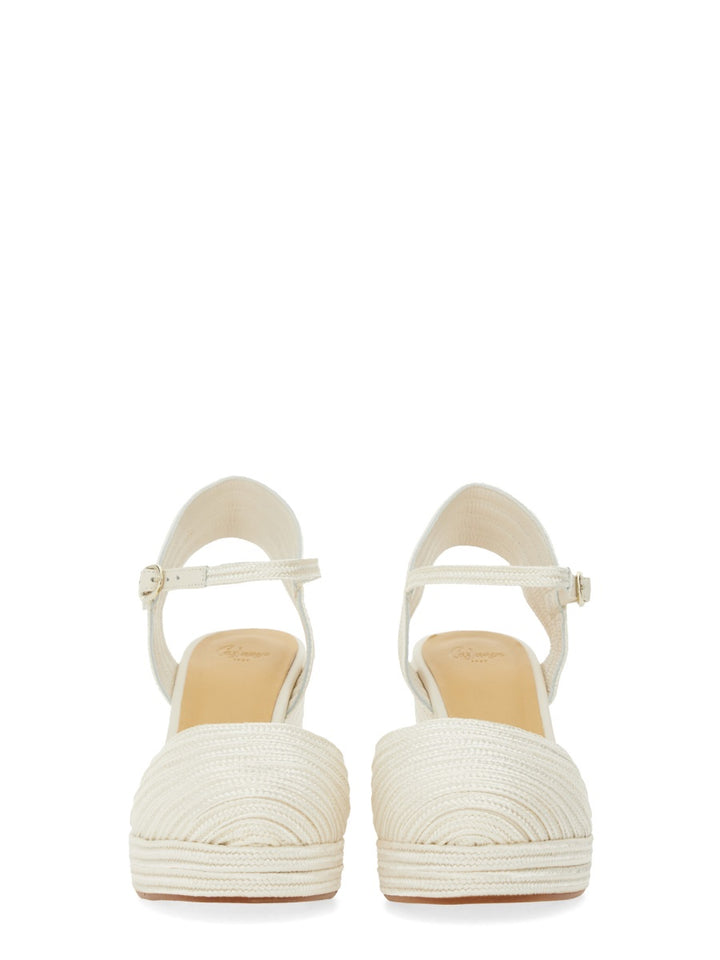 Castañer Wedges - White | Wanan Luxury