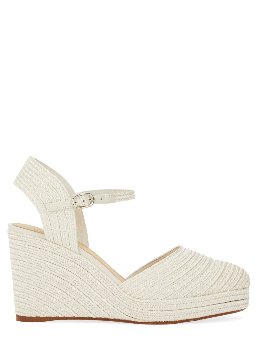 Castañer Wedges - White | Wanan Luxury