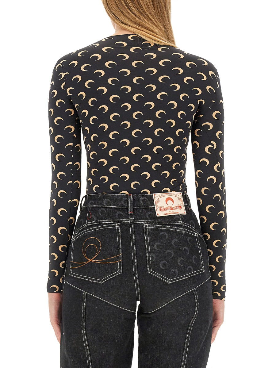 Marine Serre Tops - Black | Wanan Luxury