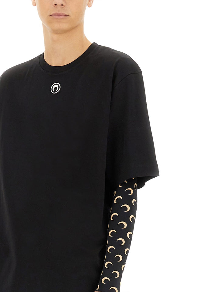 Marine Serre T shirts - Black | 1632085dfbeadf518ff8a26f727764351fc4e467