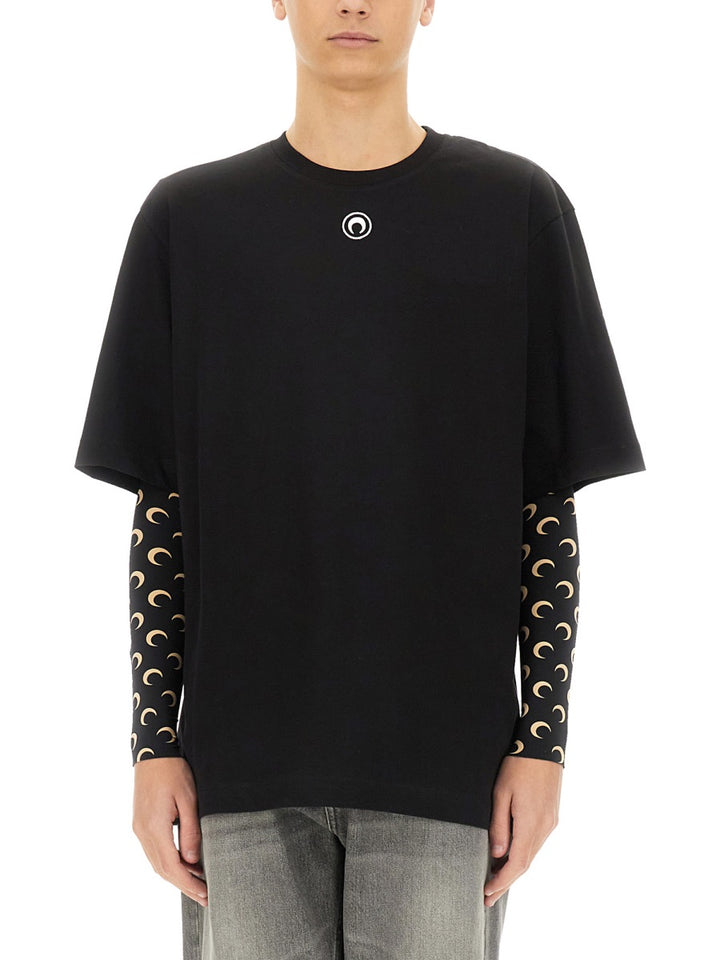 Marine Serre T shirts - Black | 699bc3913c47eaee90c8ba4c825fd65315729867