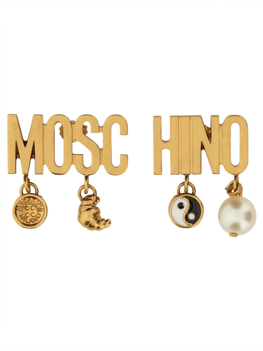 Moschino Earrings - Gold | Wanan Luxury