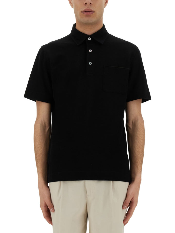 Zegna Polo - Black | Wanan Luxury