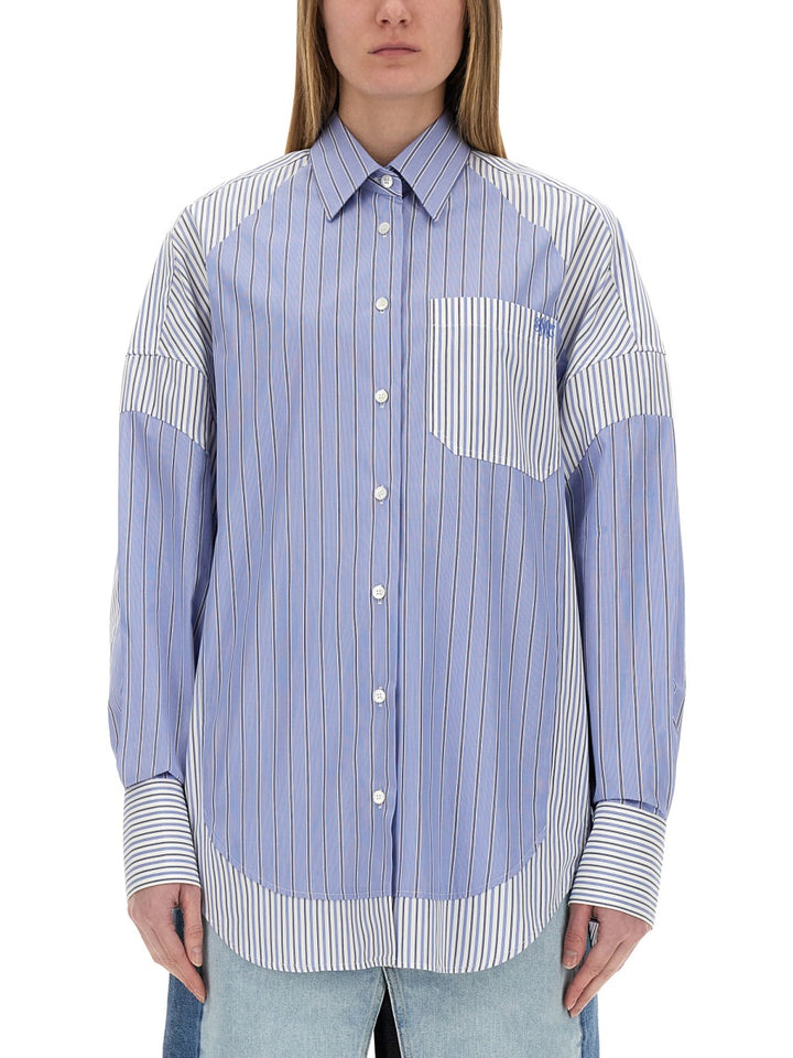 Stella McCartney Shirts - White, Light Blue | Wanan Luxury