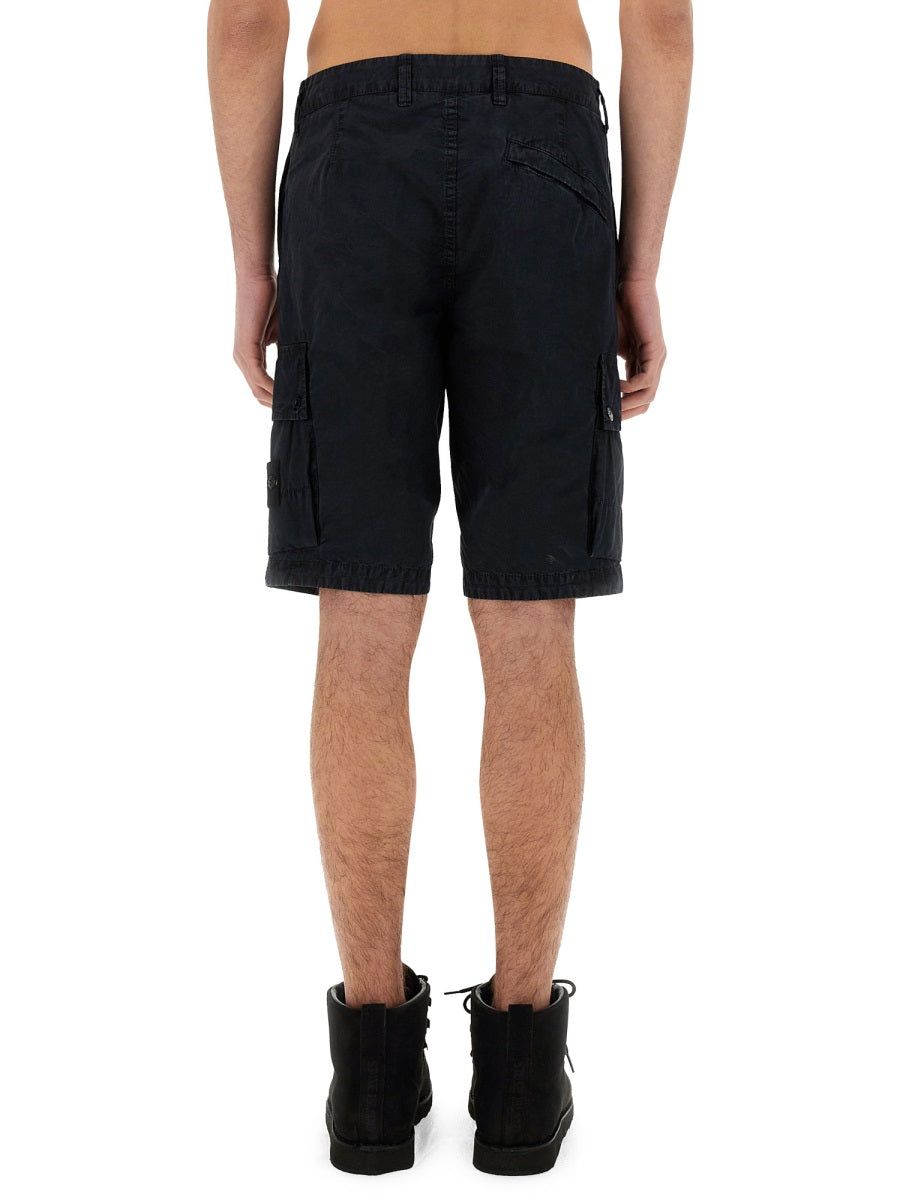 Stone Island Shorts - Blue | Wanan Luxury