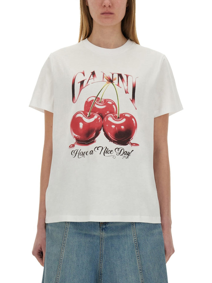 Ganni T shirts - White | Wanan Luxury
