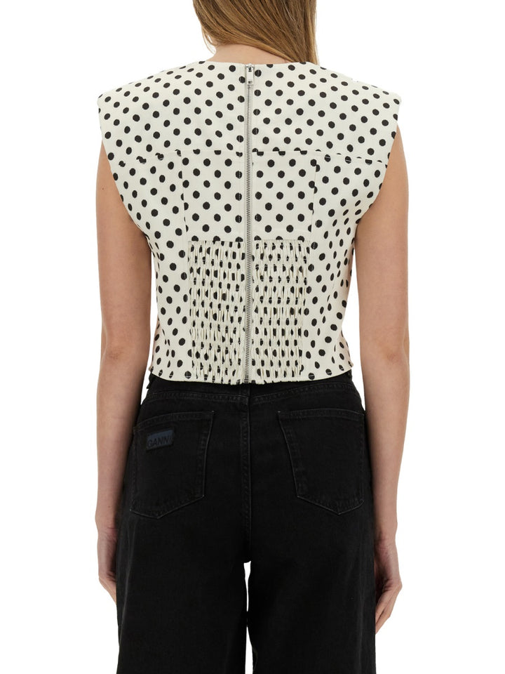 Ganni Tops - White | Wanan Luxury