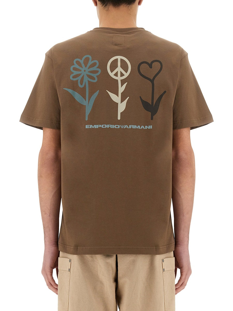 Emporio Armani T shirts - Brown | Wanan Luxury