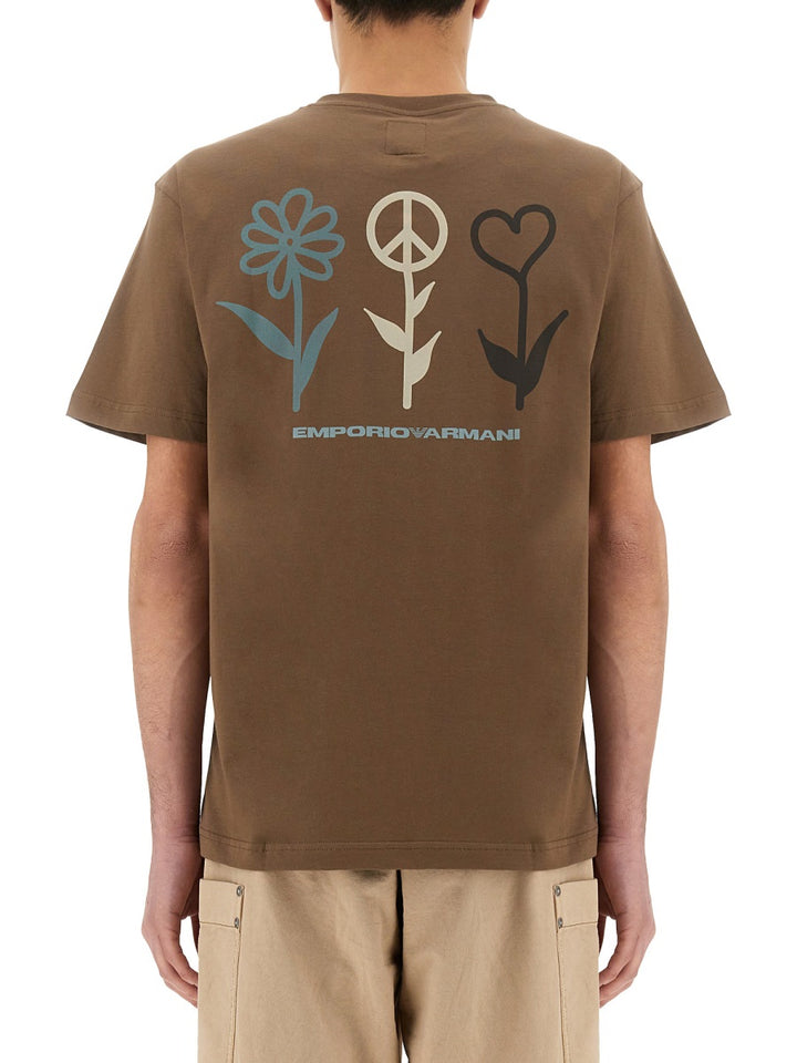 Emporio Armani T shirts - Brown | Wanan Luxury