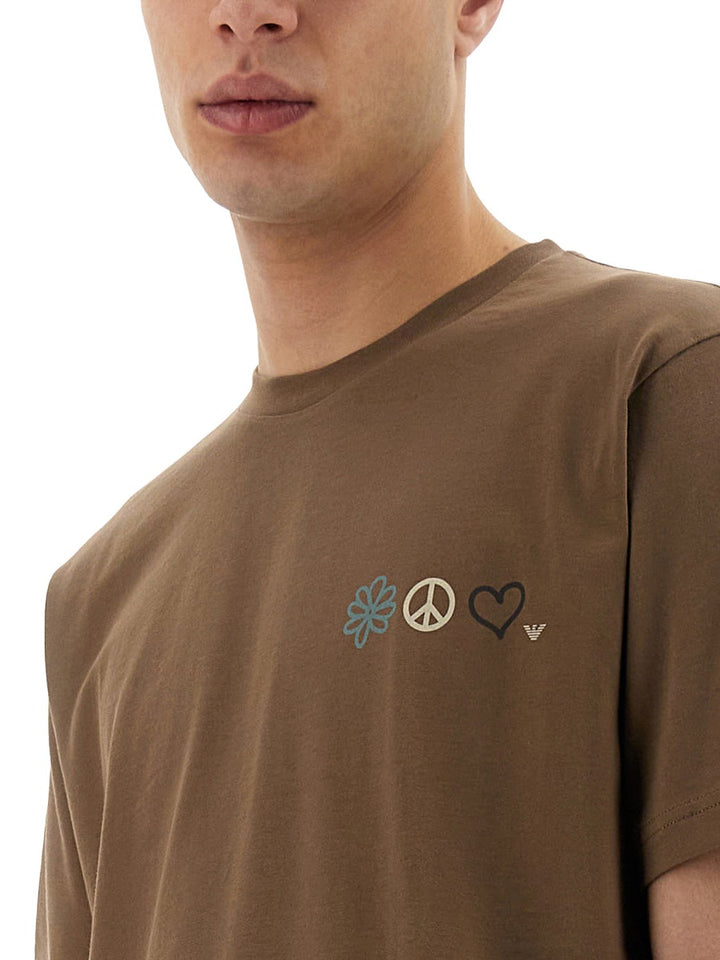 Emporio Armani T shirts - Brown | Wanan Luxury