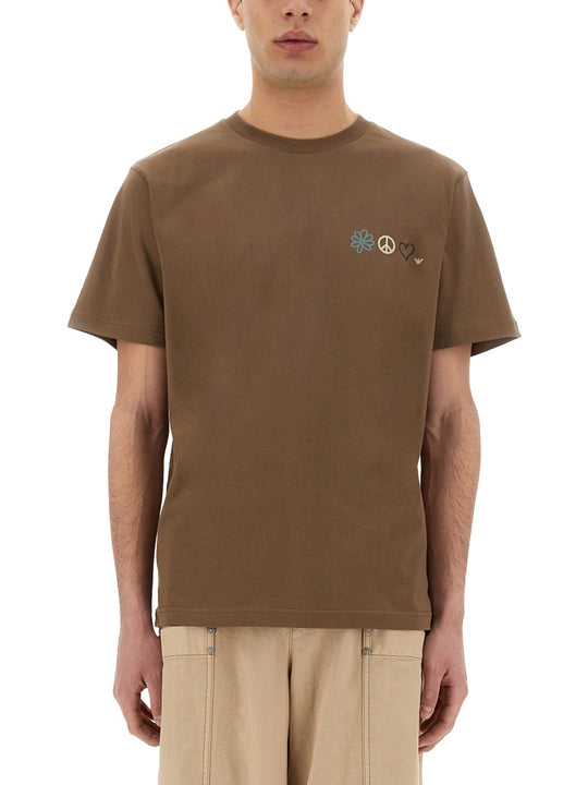 T-Shirt With Maxi Print Capsule Peace Asv