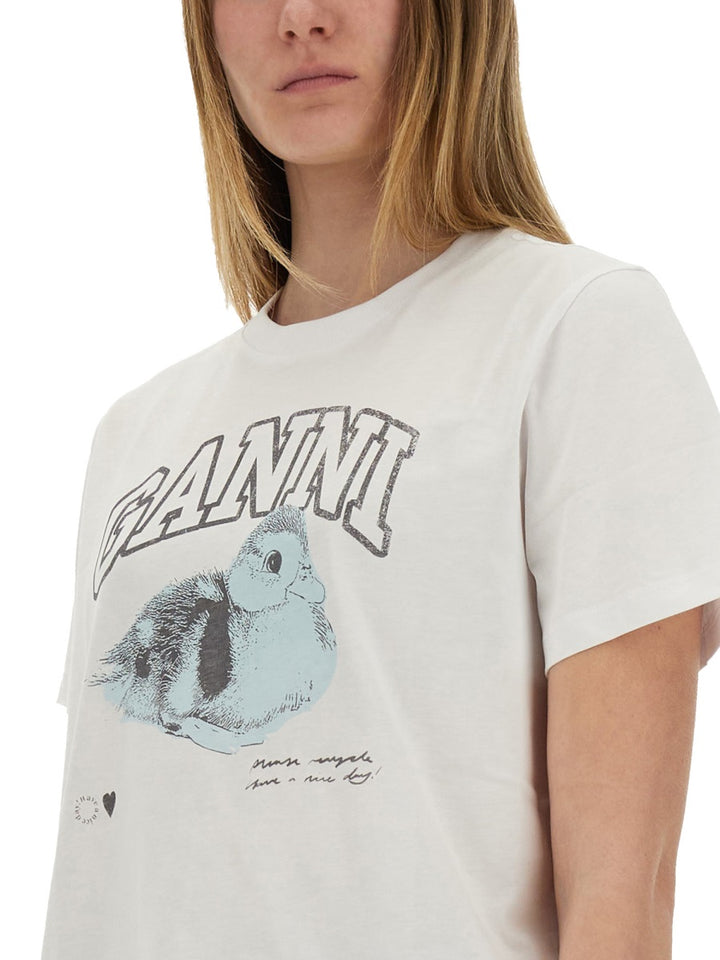 Ganni T shirts - White | Wanan Luxury