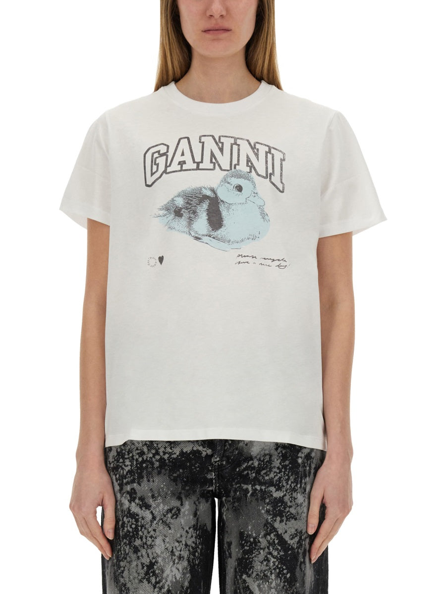 Ganni T shirts - White | Wanan Luxury
