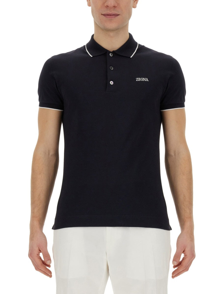 Zegna Polo - Blue | Wanan Luxury