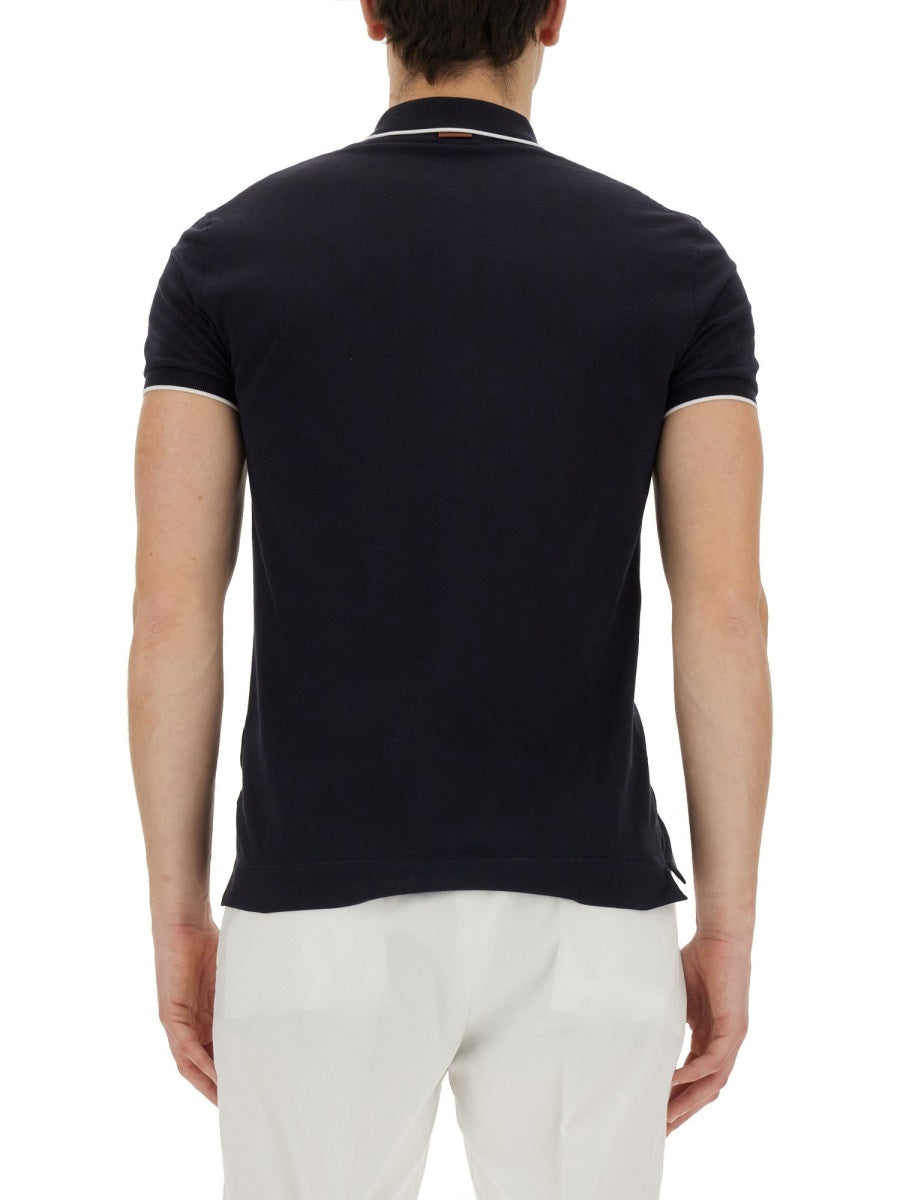 Zegna Polo - Blue | Wanan Luxury