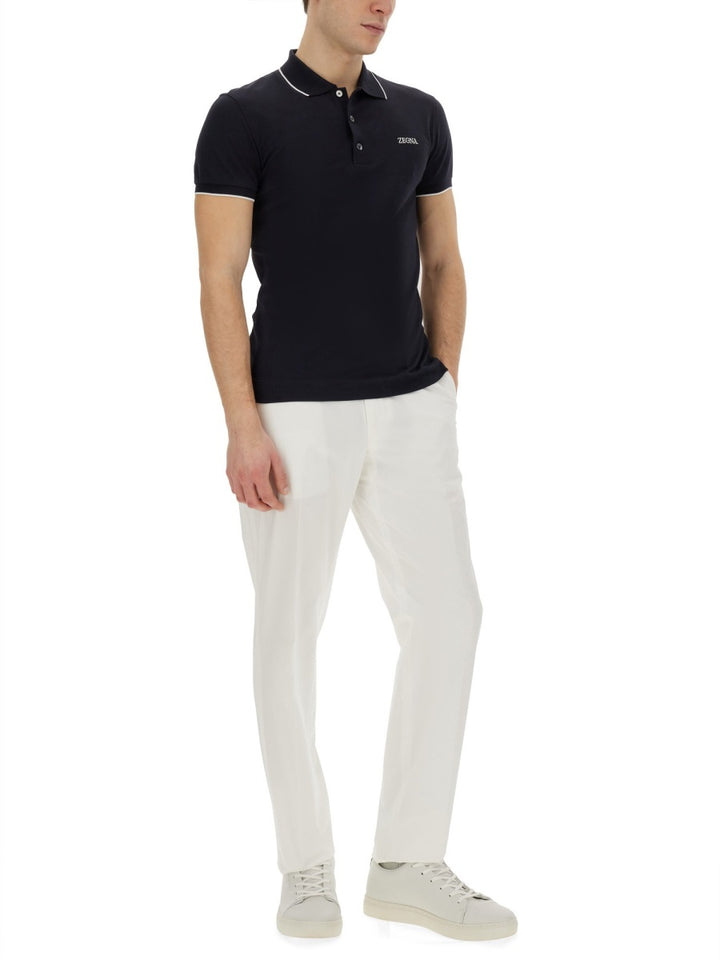 Zegna Polo - Blue | Wanan Luxury