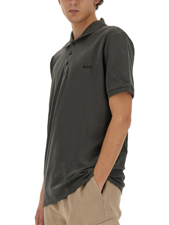 Woolrich Polo - Black | Wanan Luxury