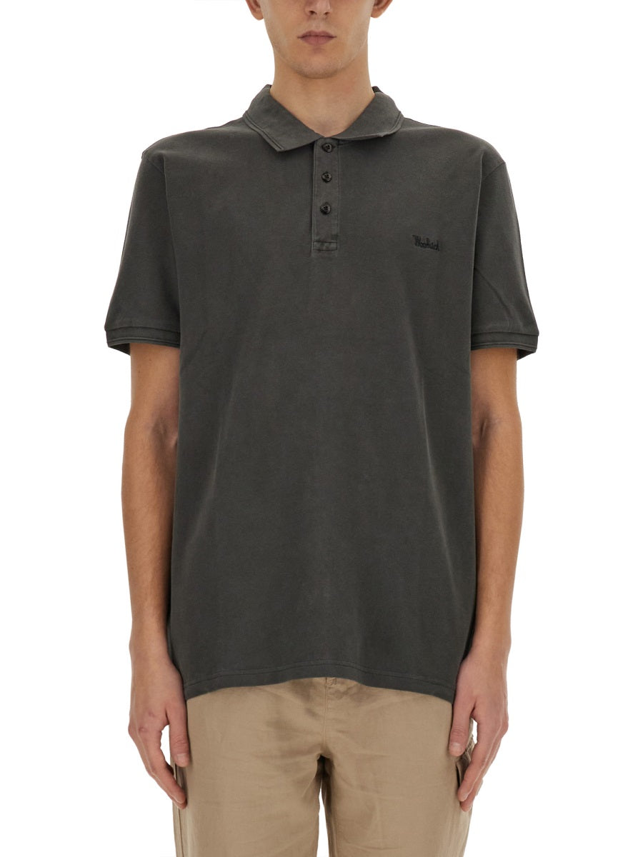 Woolrich Polo - Black | Wanan Luxury