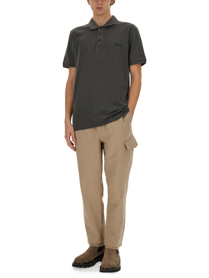 Woolrich Polo - Black | Wanan Luxury